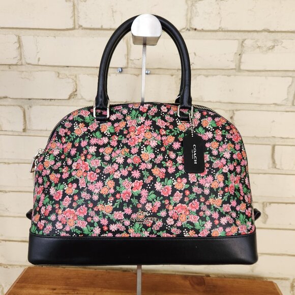 Euc Coach Sierra Posey Floral Multi-Colored Handbag - Picture 2 of 14